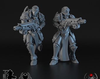 Battle Sisters Widows of Retribution Thermal Gun Squad – Eight Legs Miniatures – Sci-Fi – Resin Unit