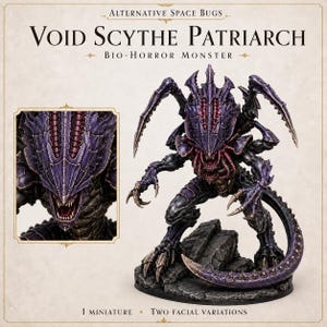 Void Scythe Patriarch | 2 Pose Resin Alien Monster | 60, 80 or 100mm | HGM Exclusive