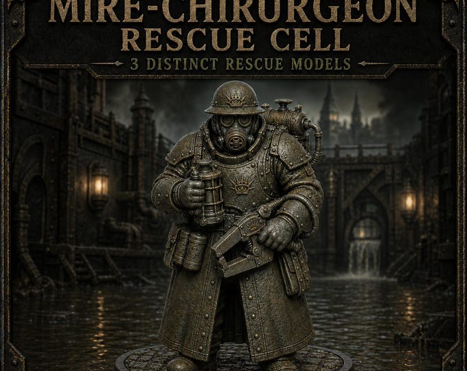 Mud-Crown Mire-Chirurgeon Rescue Cell | Choose 1 or Full 3 | HGM Exclusive Resin Miniatures
