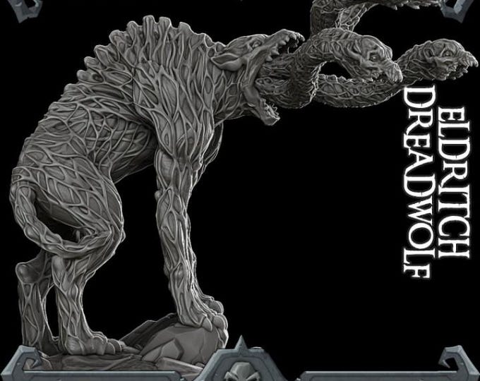 Eldritch Dreadwolf - Rocket Pig Games - Tabletop Wargaming for Grimdark | OPR Sci-Fi & Fantasy Resin Mini