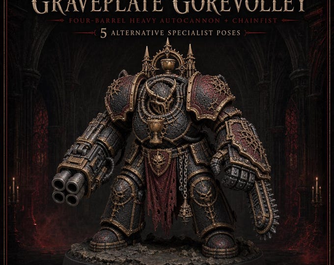 Thirstbound Graveplate Gorevolley | Four-Barrel Heavy Autocannon & Chainfist | HGM Exclusive