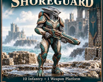 Brineglass Shoreguard | Choose 1 of 10 Infantry, Weapon Platform or Full Squad | 32mm Resin Miniatures | HGM Exclusive