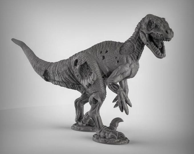 Undead Velociraptor - Duncan Shadow - Sci-Fi - Resin Vehicle