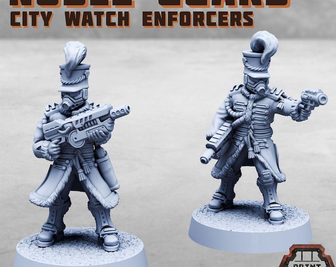 Noble Guards City Watch Enforcers - Print Minis Licensed 28-32mm Resin Duo