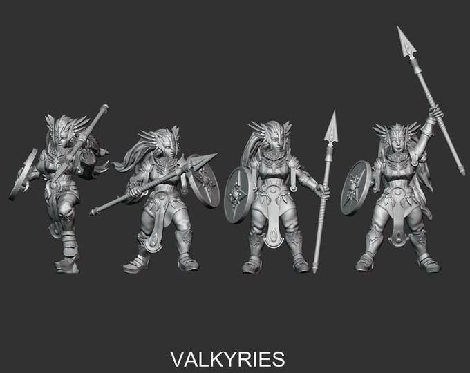 Valkyries - Frigid Miniatures - Tabletop Wargaming for Grimdark | Alternative  | OPR Sci-Fi mini