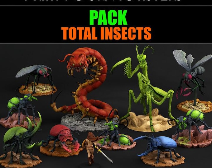 Total Insect Pack | Fantasy | Print your Monster