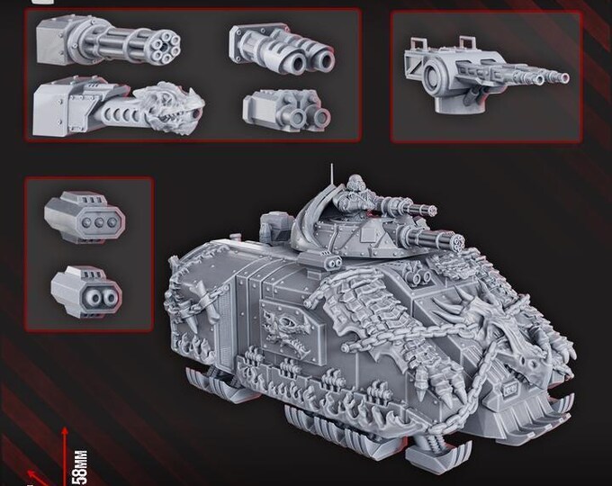 Flame Lizards Anti-grav APC- - Grimdark - DakkaDakka - Sci-Fi Grimdark Vehicle