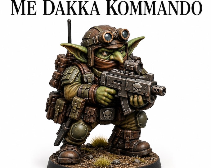 Gobbo - Me Not Gobbo Me Dakka Commando - Charity Miniature Series - HighlandGamingMinis Tabletop Wargaming sci-fi Grimdark