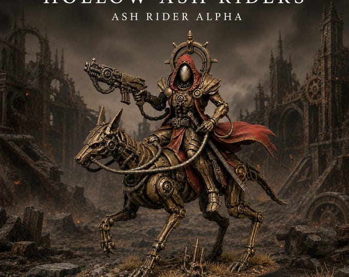 Ash Riders | Hollow Legion 32mm Resin Cavalry, 1/3/6 Models | HGM Exclusive