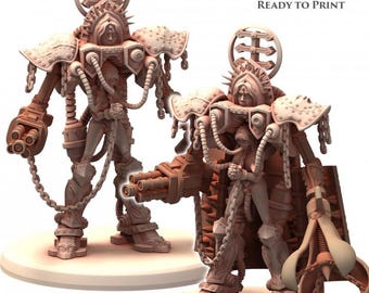 Belthazark Prayer Machine - Printerra Studios Licensed Resin Sci-Fi Walker Miniature