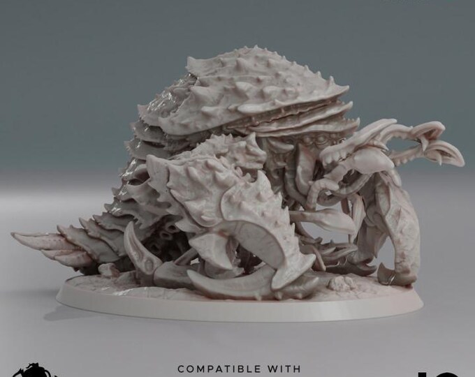 Kraken - Deep Hive - Deep Hive - Oshounaminis - Tabletop wargaming miniature for Grimdark | OPR | Sci-fi | Alien Bug Proxy | Printed mini
