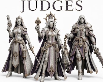 Judges of Marble Legion - Marble Legion - Highland Gaming Minis Exclusive - Sci-Fi Resin Characters