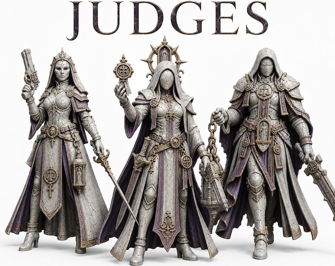 Judges of Marble Legion - Marble Legion - Highland Gaming Minis Exclusive - Sci-Fi Resin Characters