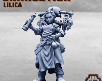 Lilica Meat Seller - Print Minis Licensed 28-32mm Resin Sci-Fi NPC Miniature