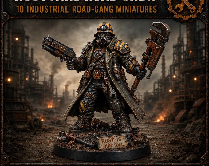 Rustyard Road Crew | Choose 1, 5, 10 or 20 32mm Sci-Fi Industrial Gang Miniatures | HGM Exclusive
