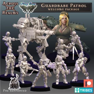 Astra Guardbabe Patrol - Truescale  - Across the Realms - Tabletop Wargaming for Grimdark | Alternative  | OPR Sci-Fi mini