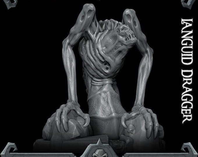 Languid Dragger - Rocket Pig Games - Fantasy Resin Miniature