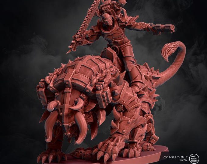 Chaos Wrath - Bloodmane Commander ready to play - Chaos Of Wrath - New Rel April 26 Wildmesh Tabletop Wargaming for Grimdark Alternative OPR