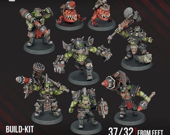 Head Crackaz Mob - Space Orcs- DakkaDakka - Tabletop Wargaming for Grimdark | Alternative  | OPR Sci-Fi mini