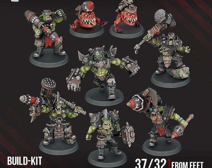 Head Crackaz Mob - Space Orcs- DakkaDakka - Tabletop Wargaming for Grimdark | Alternative  | OPR Sci-Fi mini