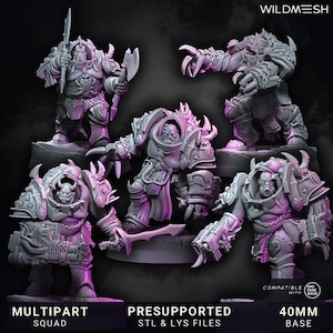 Chaos Excess - Annihilators unit - July 25 Release - Wildmesh Tabletop Wargaming for Grimdark Alternative OPR