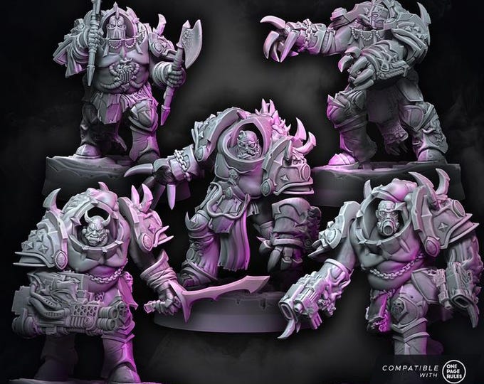 Chaos Excess - Annihilators unit - July 25 Release - Wildmesh Tabletop Wargaming for Grimdark Alternative OPR