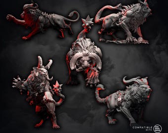 Chaos Wrath Gorepride Hounds Miniatures - New release Oct 25 Wildmesh - Tabletop Wargaming for Grimdark | Alternative  | OPR Sci-Fi mini