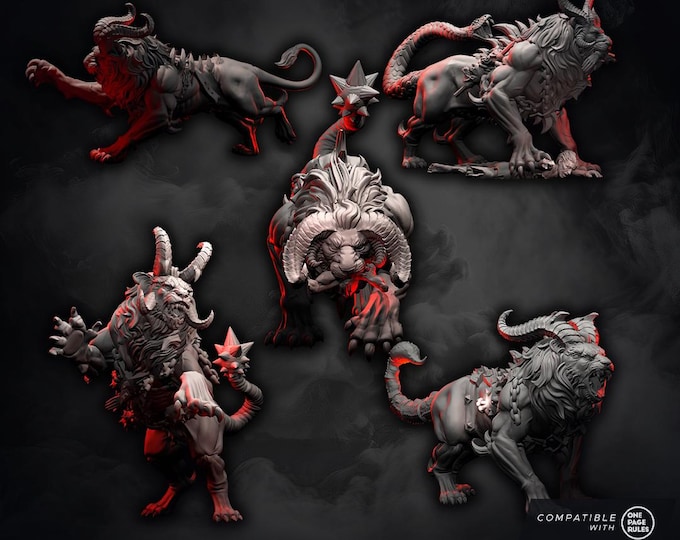 Chaos Wrath Gorepride Hounds Miniatures - New release Oct 25 Wildmesh - Tabletop Wargaming for Grimdark | Alternative  | OPR Sci-Fi mini