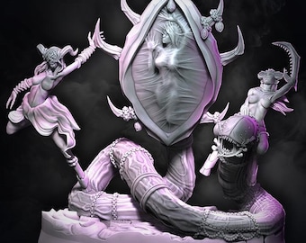 Chaos Demon Succubus Reborn Mirror Minuet Mega Collectors Scene! Chaos of Excess NEW Wildmesh release June25 Tabletop Wargaming for Grimdark