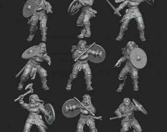 Shield Maidens - Frigid Miniatures - Tabletop Wargaming for Grimdark | Alternative  | OPR Sci-Fi mini