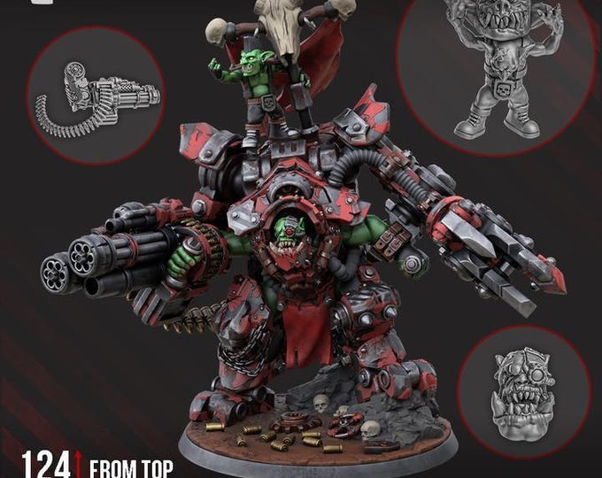 Gharghkool 'Da Big Wrecka 124mm - Space Orks - DakkaDakka - Tabletop Wargaming for Grimdark | Alternative  | OPR Sci-Fi mini