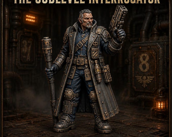 Sublevel Interrogator - 32mm Sci-Fi Enforcer Resin Miniature - HGM Exclusive