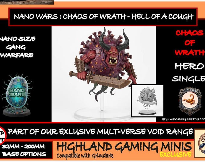 Nano Gang War - Chaos of Wrath - Hell of a Cough - Multi-Verse Wars - HighlandGamingMinis Tabletop Wargaming sci-fi Grimdark
