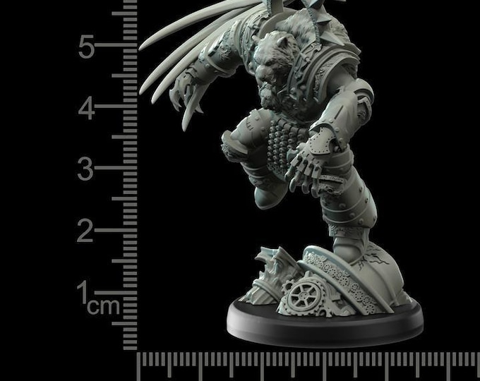 Lord Tigrus with Hand Variants   - Romanus - Printerra Studios - Tabletop Wargaming Miniature for Grimdark | OPR | Sci-fi