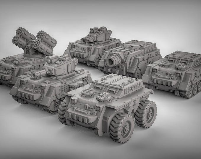 MKII Tank Vehicle Bundle - Duncan Shadow - Sci-Fi - Resin Vehicle