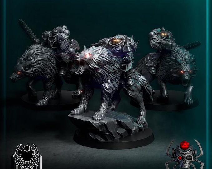 Wolf Riders Sons of the Storm - Eight Legs Miniatures -Tabletop Wargaming Miniature for Grimdark OPR Sci-fi