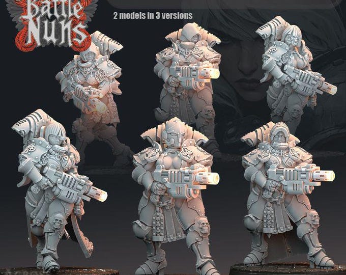 Battle Nuns with Magma Guns – Across The Realms – Sci-Fi – Resin Unit
