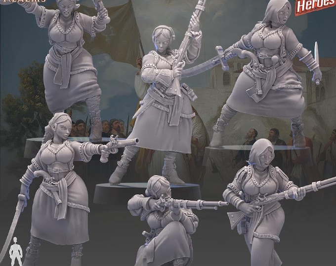 Souliotisses - Across the Realms - New Release July 25  - Sci-Fi OPR Grimdark compatible - Tabletop Wargaming Grimdark