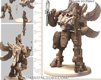 Commander Farhorus From Greater Good - Osirian - Printerra Studios - Tabletop Wargaming Miniature for Grimdark | OPR | Sci-fi