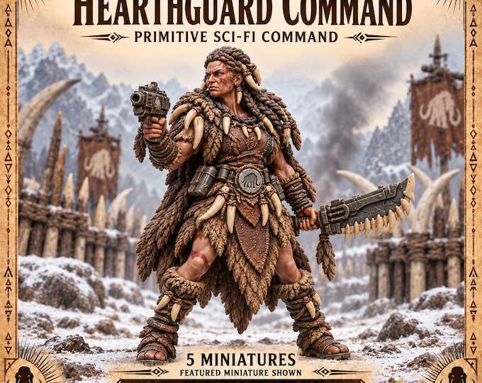 Hearthguard Command | Choose 1 of 5 or Full Set | Mammoth Tribe Sci-Fi Resin Miniatures | HGM Original