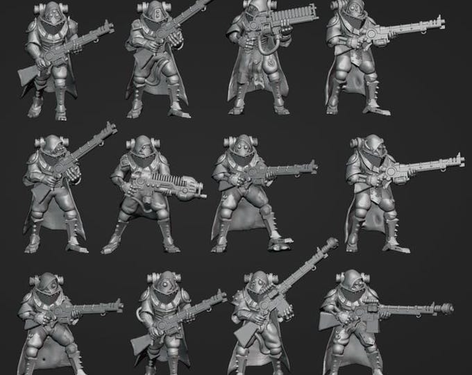 SteelBorn Rangers - Frigid Miniatures Grimdark Resin Miniature