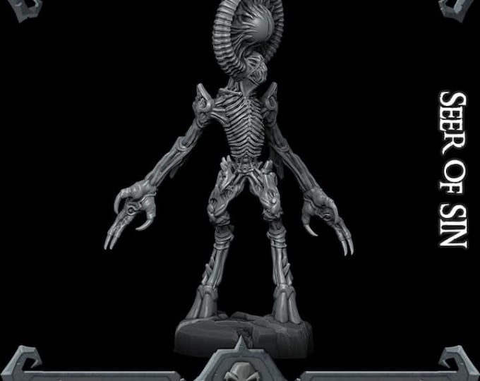 Seer of Sin - Rocket Pig Games - Tabletop Wargaming for Grimdark | OPR Sci-Fi & Fantasy Resin Mini