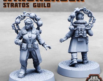 Windreader - Stratos Guild Print Minis Licensed 28-32mm Resin Miniature