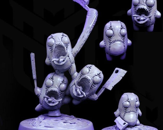 Marble Eye trio - Fantasy Miniature - Mini Monster Mayhem Fantasy Resin Miniature