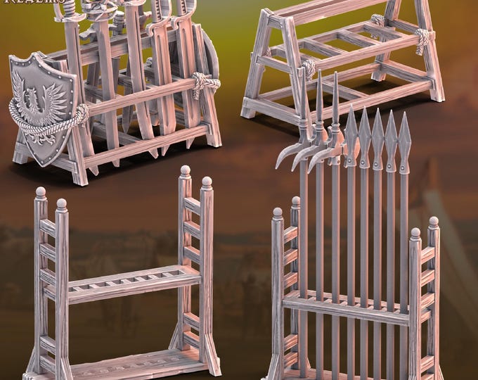 Weapons Racks – Across The Realms – Sci-Fi – Resin Unit