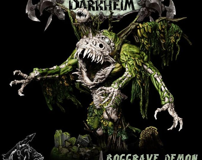 Boggrave Demon - Rocket Pig Games - Tabletop Wargaming for Grimdark | OPR Sci-Fi & Fantasy Resin Mini