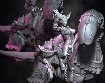 Chaos Demon Succubus (Abyssal Stalkers) Riders of Excess - Unit 2 - Wildmesh - May 25 Tabletop Wargaming for Grimdark OPR Sci-fi