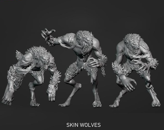 Skin Wolfs - Frigid Miniatures - Tabletop Wargaming for Grimdark | Alternative  | OPR Sci-Fi mini