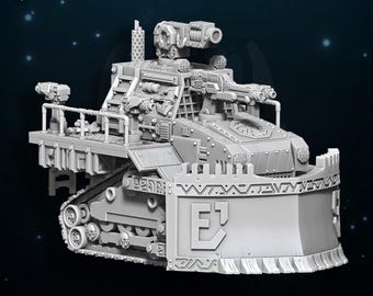 Space Dwarfs - Miniatures - Starforge Bulldozer - Wildmesh -Tabletop Wargaming for Grimdark | Alternative  | OPR Sci-Fi mini