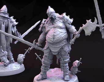 Masochistic Plate Death Knights - Fantasy Miniature - Mini Monster Mayhem Fantasy Resin Miniature